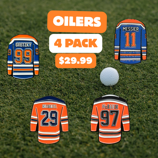 Oilers 4 Pack Ball Markers