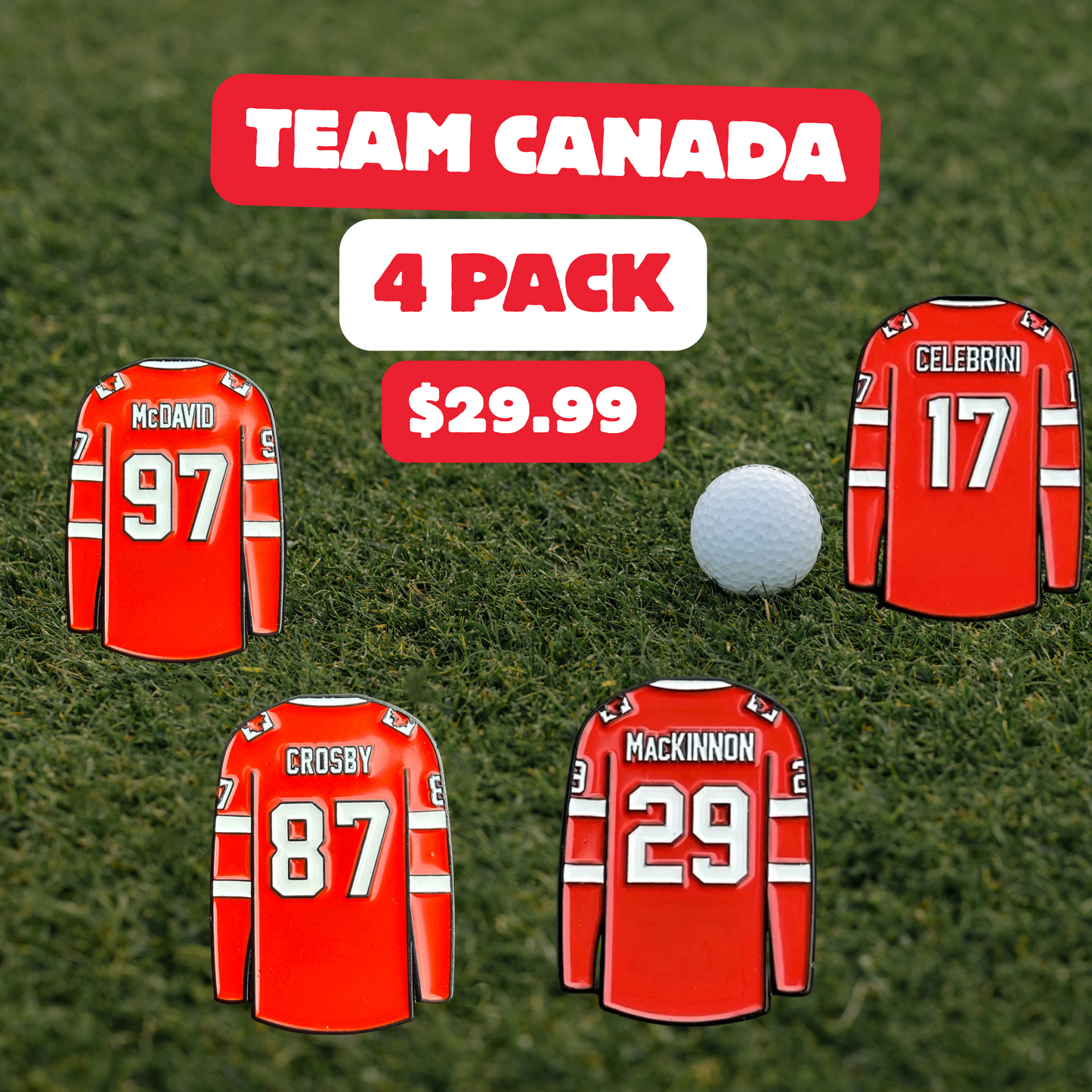 Team Canada 4 Pack Ball Markers