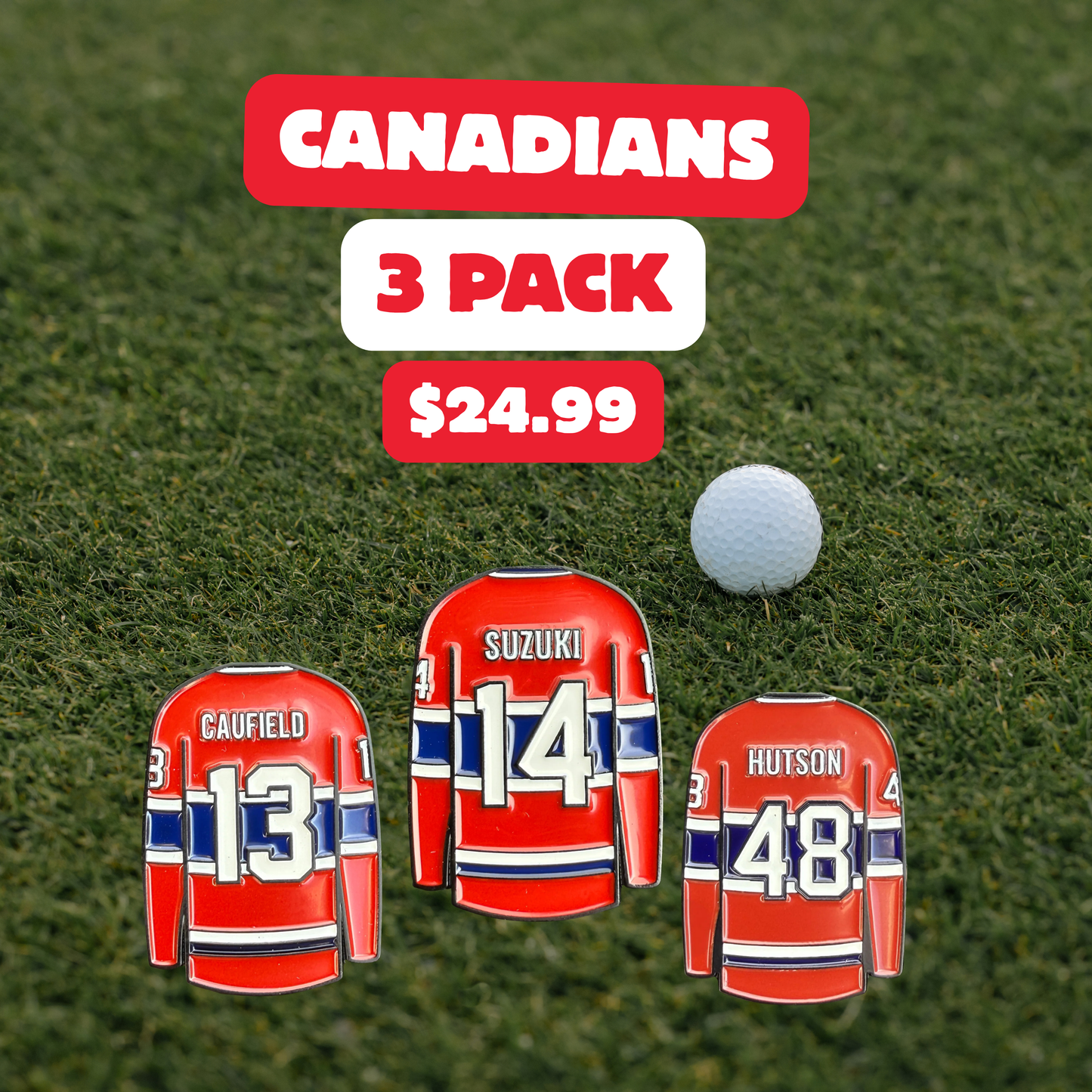 Montréal Canadians 3 Pack Ball Markers