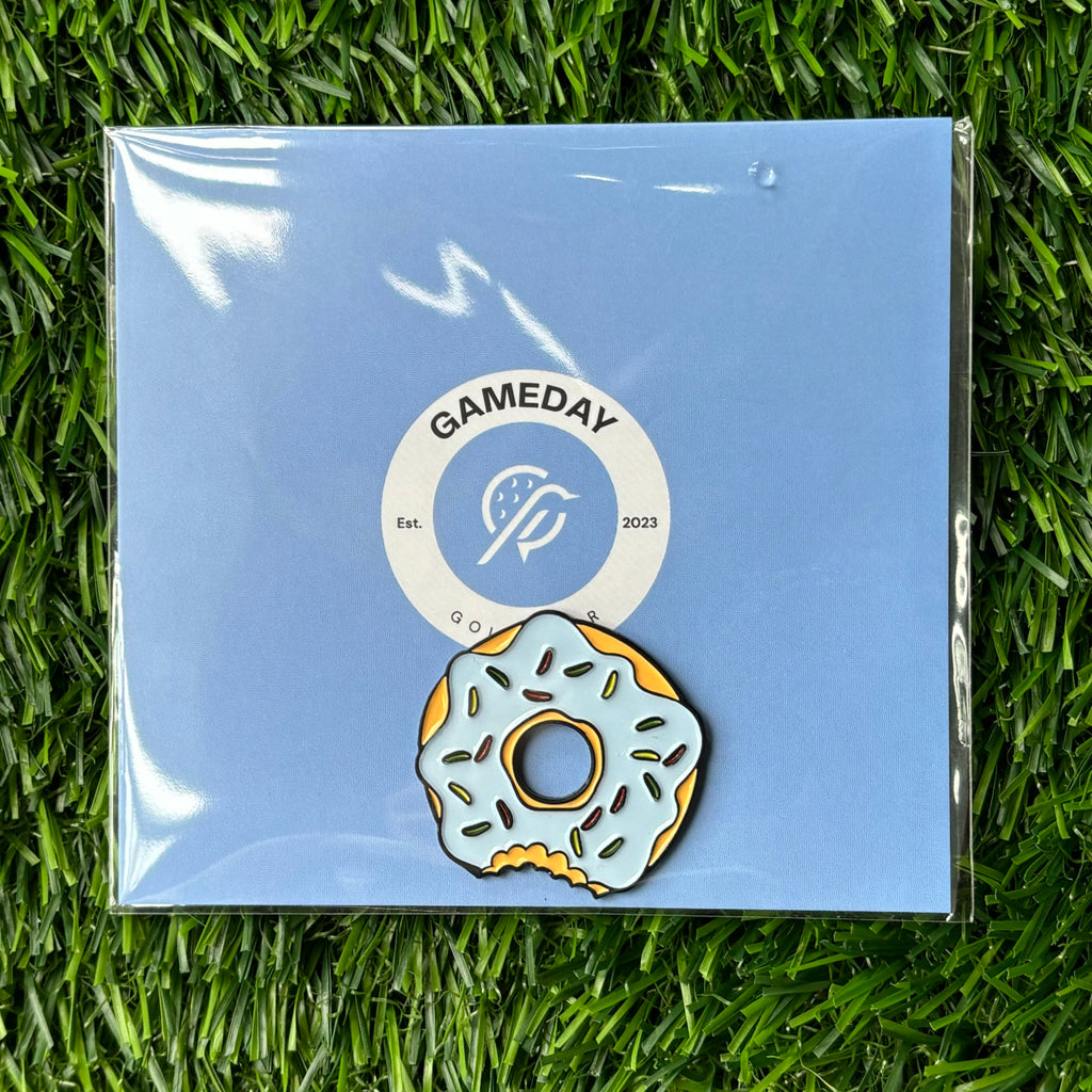 Blue Donut Golf Ball Marker