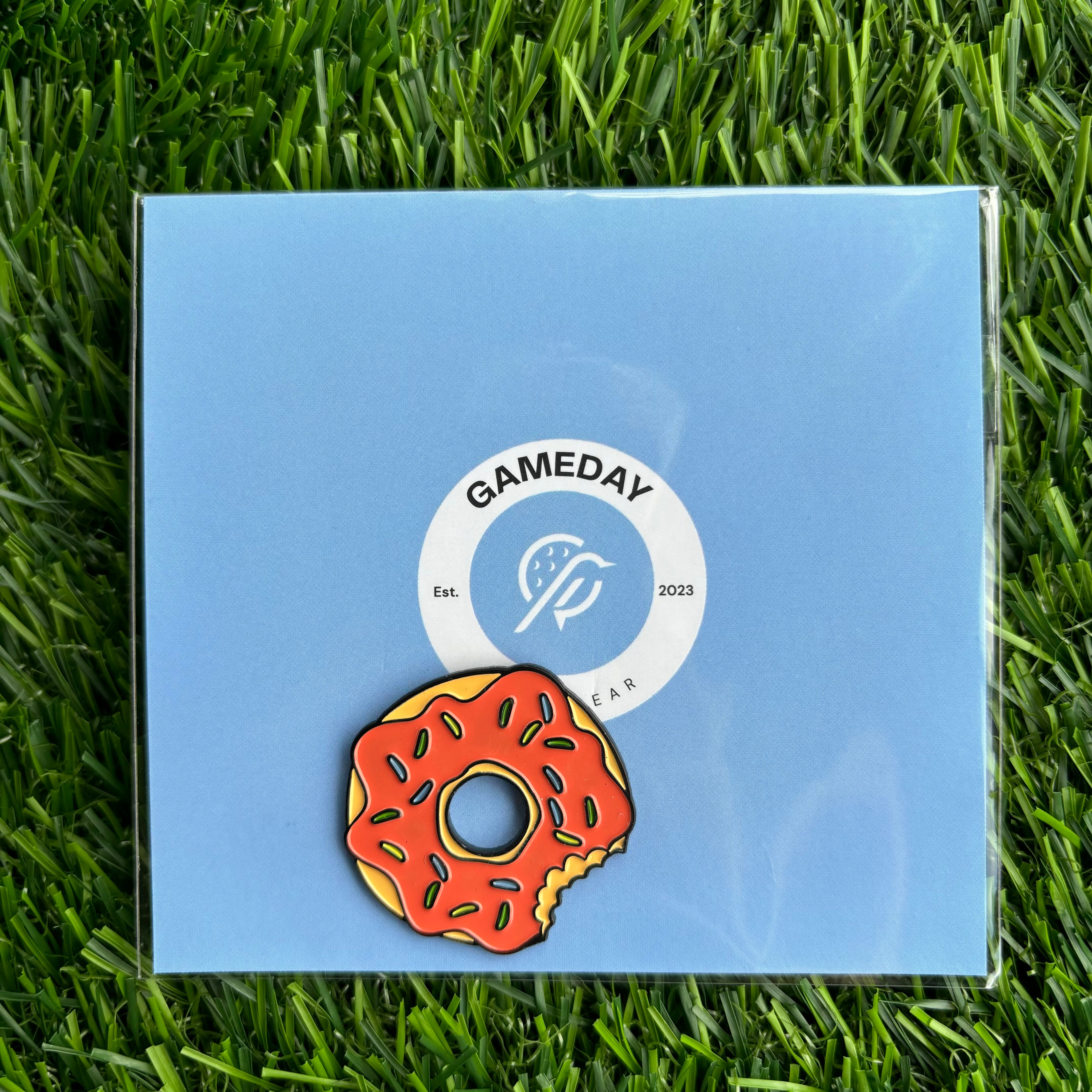 Orange Donut Golf Ball Markers
