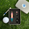 Golf marker and divot tool package featuring high-quality, stylish designs. Includes a durable golf ball marker and an essential divot repair tool, perfect for any golfer's kit.